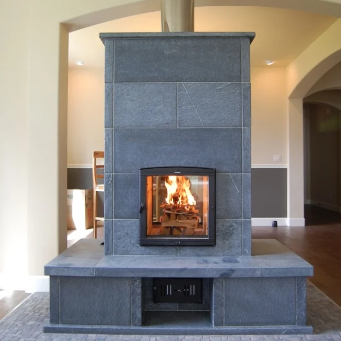 Greenstone stock soapstone masonry heater